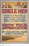 Single Men Show Your Appreciation by Following Their Noble Example 1915