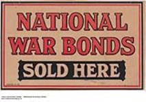 National War Bonds, Sold Here 1914-1918