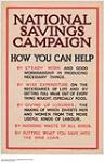 National Savings Campaign, How You Can Help 1914-1918