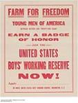 Farm For Freedom, Young Men of America 1914-1918