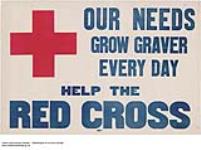 Our Needs Grow Graver Every Day, Help the Red Cross 1914-1918