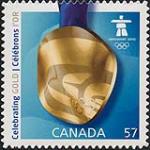 Celebrating gold, Vancouver 2010 [philatelic record] = Célébrons l'or, Vancouver 2010 [14 Feb. 2010.]
