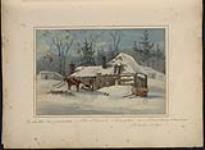 Winter in Canada - The Priest's Shanty at Penetanguishene 7 February 1837