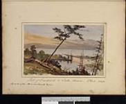 Port of Goderich on Lake Huron, mouth of the Menissitunk (Maitland) River 8 October 1842