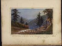 Old saw mill at the head of the Catskill Falls, New York 13 September 1843