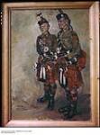 "Cpl. Archie Dewar and Piper David Donaldson" painting by Anneke Polderman ca. 1943-1965.