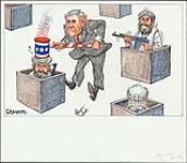 Untitled - George Bush and terrorists November 14, 2004.