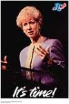 It's Time! Progressive Conservative Party Campaign Poster for Kim Campbell 1993