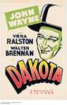 John Wayne, Vera Ralston and Walter Brennan in "Dakota" ca. 1945