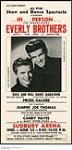 In...Person...The Sensational Everly Brothers ca. 1958-1959.