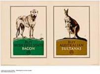 Buy Irish Free State Bacon, Buy Australian Sultanas 1926-1934