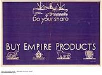 Do Your Share, Buy Empire Products : buy Empire products 1926-1934.