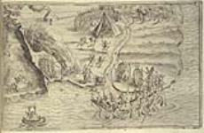 [Une escarmouche au port Fortuné] [document cartographique] 1613.