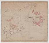 [Map of the Gulf of St. Lawrence and the Maritimes Provinces including Newfoundland showing the bays where the width at entrance is more than six miles and also showing fishing rights granted to The U.W. under treaty of 1818 and Treaty rights of the French.] [cartographic material] [1818].