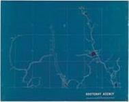 Carte des réserves (Premières Nations) administraient par l'Agence de Kootenay, daté en 1916.