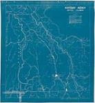Carte des réserves (Premières Nations) administraient par l'Agence de Kootenay, daté en 1951.