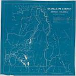 Carte des réserves (Premières Nations) administraient par l'Agence d'Okanagan, daté en 1951.