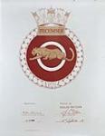 HMCS TECUMSEH Crest 1948