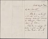 Letter from John Beverley Robinson to Colonel Robert Bruce 29 January 1853