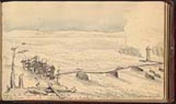 Crossing to the Prospect Tower, Niagara, January, 1843 January, 1843