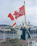 New Canadian Flag, HMCS Saskatchewan 1965