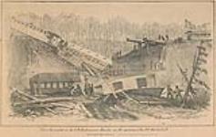 View of the accident on the Great Western railway, near Dundas on the morning of 19th March 1859 [graphic material] 1859.