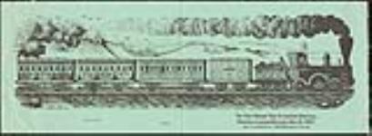 The First Railway Train to Come into Montreal, Montreal & Lachine Railroad, Nov. 19, 1847 [graphic material] / after print by J. Walker (Engraver) mid to late 20th century.