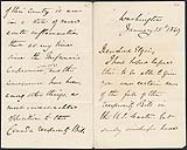 Letter from John F. Crampton to Lord Elgin 15 January 1849
