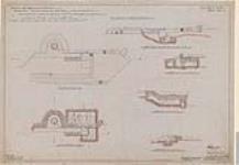 Victoria B.C. Esquimalt District, Rodd Hill, Upper or one gun battery, record plans of emplacement for one 6" B.L. gun on H.P. disappearing carriage. Gun Mark VI, carriage Mark IV. [architectural drawing] 1903