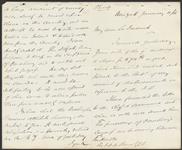 Private letter from E.M. Archibald to Frederick Bruce 11 January 1866