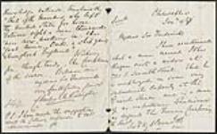 Secret letter from Charles E.H. Kortwright to Frederick Bruce 4 January 1867