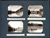 Looking south up "Lilypad" river; Views of Upper Buffalo or "Caribou" river at 3 and 7 miles from its mouth at Buffalo Lake; Rapids and logjam in the Upper Buffalo river July 15-17, 1932