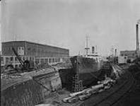 Shipyards - Ship Castellano in dry docks 1920