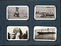 Views of Vermilion Chutes, including pilot and scow running rapids 1921