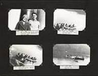 Mr. and Mrs. Kay Jensen and Greenlandic Inuit in boats at Thule, Greenland August 25, 1938