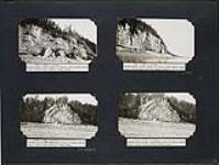 Gypsum bank on the south shore of the Peace River ; Gypsum anti-climb "Cathedral Door" 9 miles above Peace Point 1930