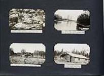 Gypsum, nine miles above Peace Point ; North of 30th base line on Darough Creek ; Warden's cabin at Rocky Point 1930.