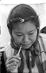 [Woman holding a pencil] [between 1956-1960]