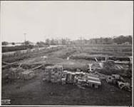 Looking south east towards Dows' Lake, wartime temporary no. 5 under construction, October 9, 1941 October 9, 1941.