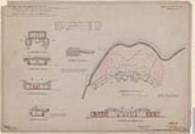 Victoria B.C. Esquimalt District. Rodd Hill, Belmont Battery. Record plan of emplacement for two 12 pr. Q.F. guns. Drawing no. 2 (of 2)... Traced by Geo. Fenton, S.C.,R.E. 3rd June 1903. A. Grant Lt. Colonel, O.C.,R.E. Esquimalt. 17th June 1903. [architectural drawing] 1903