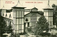 [Postcard of Canada pavilion at 1906 Milan, Italy exposition] [philatelic record] 1906.