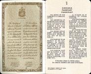 Passeport périmé de Robert La Roque de Roquebrune, émis à Ottawa. 1969-1974. 13 pages