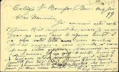 Correspondance 1899