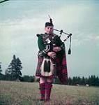 Bagpiper at Highland gathering, Montague, Prince Edward Island July 1952