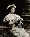 Production still of actress Kate Reid in the Shaw Festival production of "Mrs. Warren's Profession." 1976