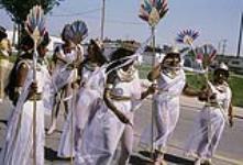 Le groupe « A Glimpse of Greece » - Défilé du carnaval Caripeg 12 août 1989