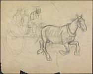 Horse Pulling a Calèche ca. 1880-1908