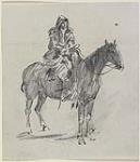 [First Nations Man on Horseback]. Original title: Indian on Horseback 1881