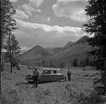 Billy Thompson and Helen Salkeld, Kananaskis, Alberta August 15, 1954.