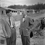Kitimat town engineer and Cyril McC. Henderson, town manager, British Columbia June 15, 1956.
